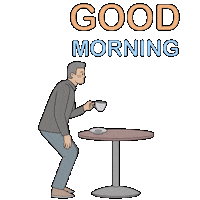 Coffee Morning Sticker by Gudim