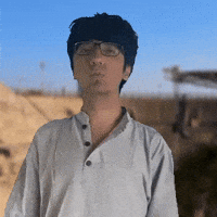 Yelling with cupped hands