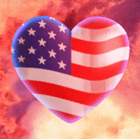 Independence Day Love GIF by PEEKASSO
