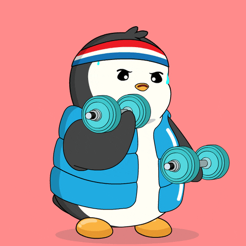 Work Hard GIF by Pudgy Penguins
