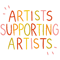 Artists Supporting Artists Sticker