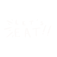 Lets Eat Eating Sticker by Buttersquibs