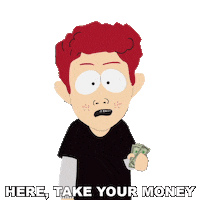 Scott Tenorman Money Sticker by South Park