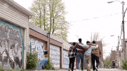 TallBoyz running bff best friends bffs GIF