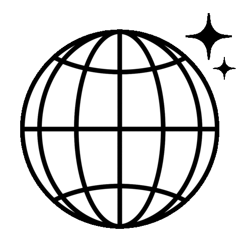 World Sparkle Sticker by brandneo
