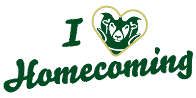 Green And Gold Homecoming Sticker by Colorado State University