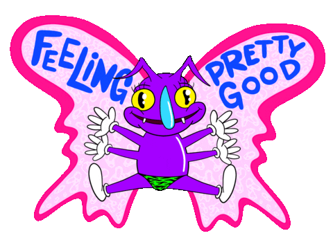 Happy Feeling Good Sticker by Richie Brown