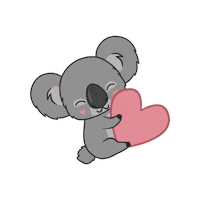 Heart Koala Sticker