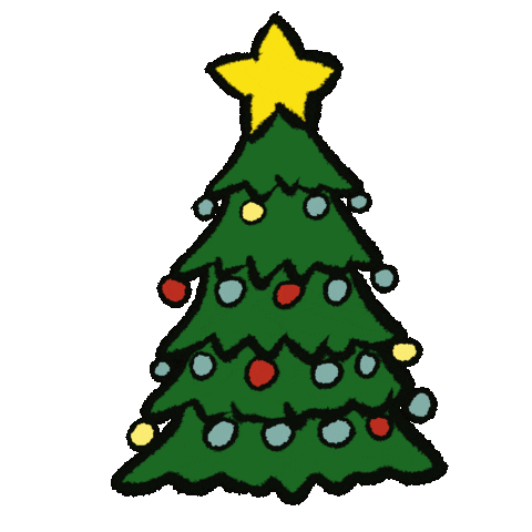 Christmas Tree Art Sticker