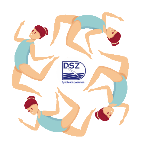 DSZsynchroonzwemmen den haag denhaag zwemmen synchronized swimming Sticker