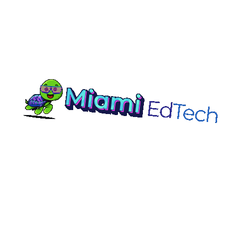 miamiedtech giphyupload miami turtle edtech Sticker