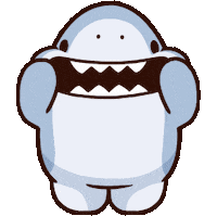 arimoha smile shark 笑顔 サメ Sticker