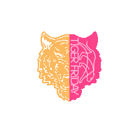 Tiger Head Sticker by Tiger Friday