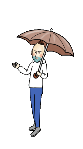 雨 傘 Sticker