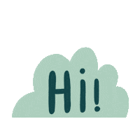 Wave Hello Sticker by Giulia Martinelli