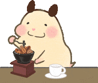 Coffee Hamster Sticker
