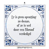 Spreuk Argument Sticker by Tegelspreuken.nl