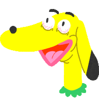 Happy Dog Sticker by Sakashet