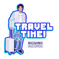 Travel Plane Sticker by Biogenic Alcohol