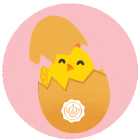 Easter Chick Sticker by GLOSSYBOX
