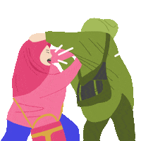 angry fight Sticker by M I A O