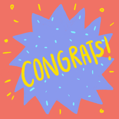 Congratulations Good Job GIF by curly_mads