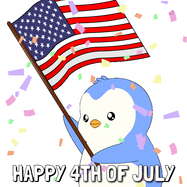 United States Party Sticker by Pudgy Penguins