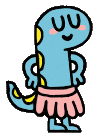 Happy Salamander Sticker by T. L. McBeth