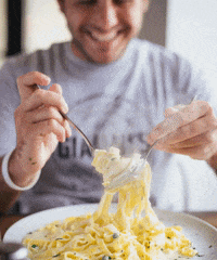 giannispizzeria pasta giannis pizzeria fettucine GIF