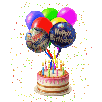 Happy Birthday Party Sticker