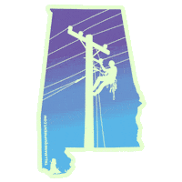 Alabama Lineman Sticker by tallmanequipment