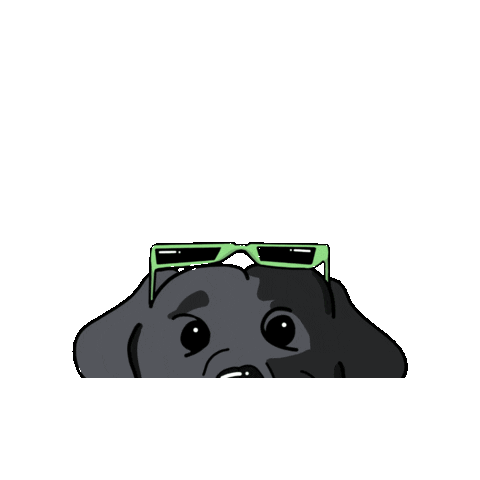 Dog Shadow Sticker