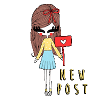 heart post Sticker