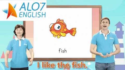 fish alo7 english GIF by ALO7.com