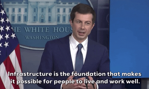 Pete Buttigieg Infrastructure GIF by GIPHY News