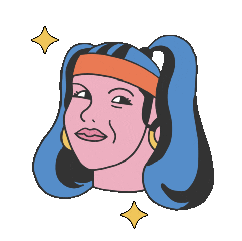 Girl Illustration Sticker by Treefort Music Fest