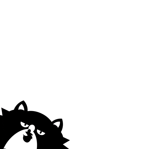 Cat F Sticker
