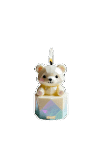 Nissart rainbow birthday bear light Sticker
