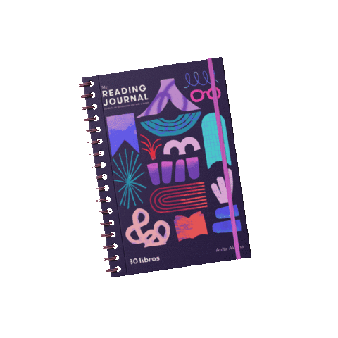 30Libros giphygifmaker reading journal 30libros my reading journal Sticker