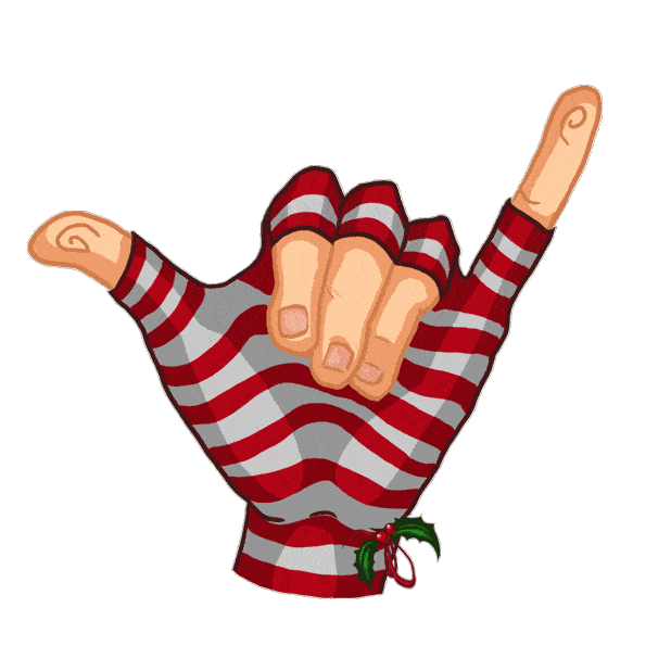 Christmas Hand Loose Sticker by Stickerpacks.design