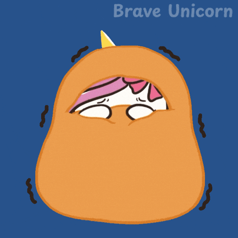 Scared Fear GIF by Brave Unicorn