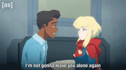 Superman Im Not Leaving You GIF by Adult Swim
