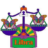 drawpilgrim october zodiac september horoscope Sticker