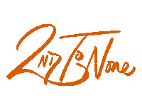 2ndtononeco bat orange and black 2nd to none 2ndtonone Sticker