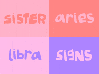 Typography Sister GIF by palwasha azimi