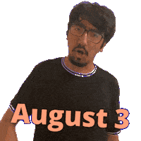 August 3 Sticker