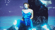 charlixcx music video blue singing talking GIF