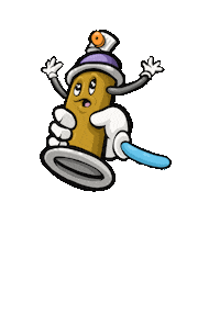 SeanoGohard graffiti spray paint seanotoons cartoon hands Sticker