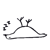 Tired Good Night Sticker by Stephanie T.