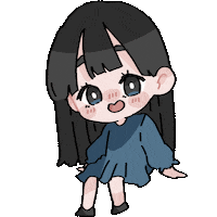 Happy おんなのこ Sticker